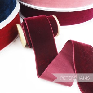 50mm French Velvet Ribbon for Millinery, Hat Trimming & Crafts 1 metre 1.09 yards Vintage Mint 画像 6