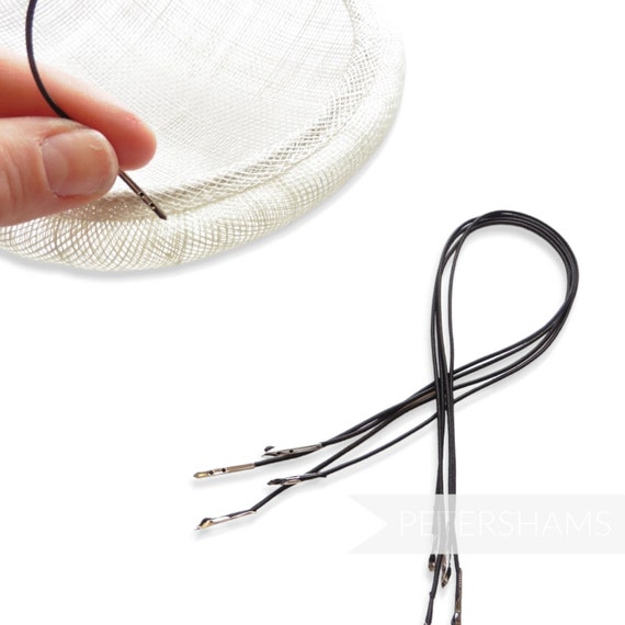 Blonde Elastic Hat Bands With Prongs for Fascinators for  display picture 1