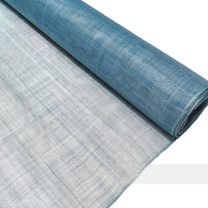 Sinamay Fabric for Millinery, Hat & Fascinator Making 1/2 Metre - Light Blue