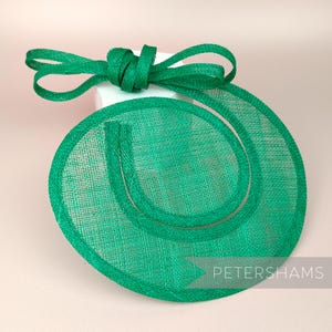 Sinamay Swirl - Make an Instant Fascinator! - Emerald