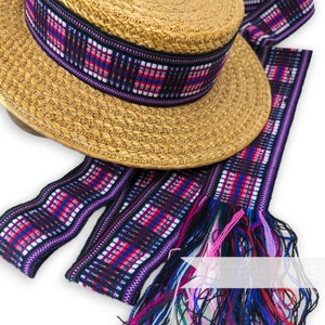 5cm Wide Woven Wool Millinery Hat Banding with Lurex for Millinery - 2m- Design 12