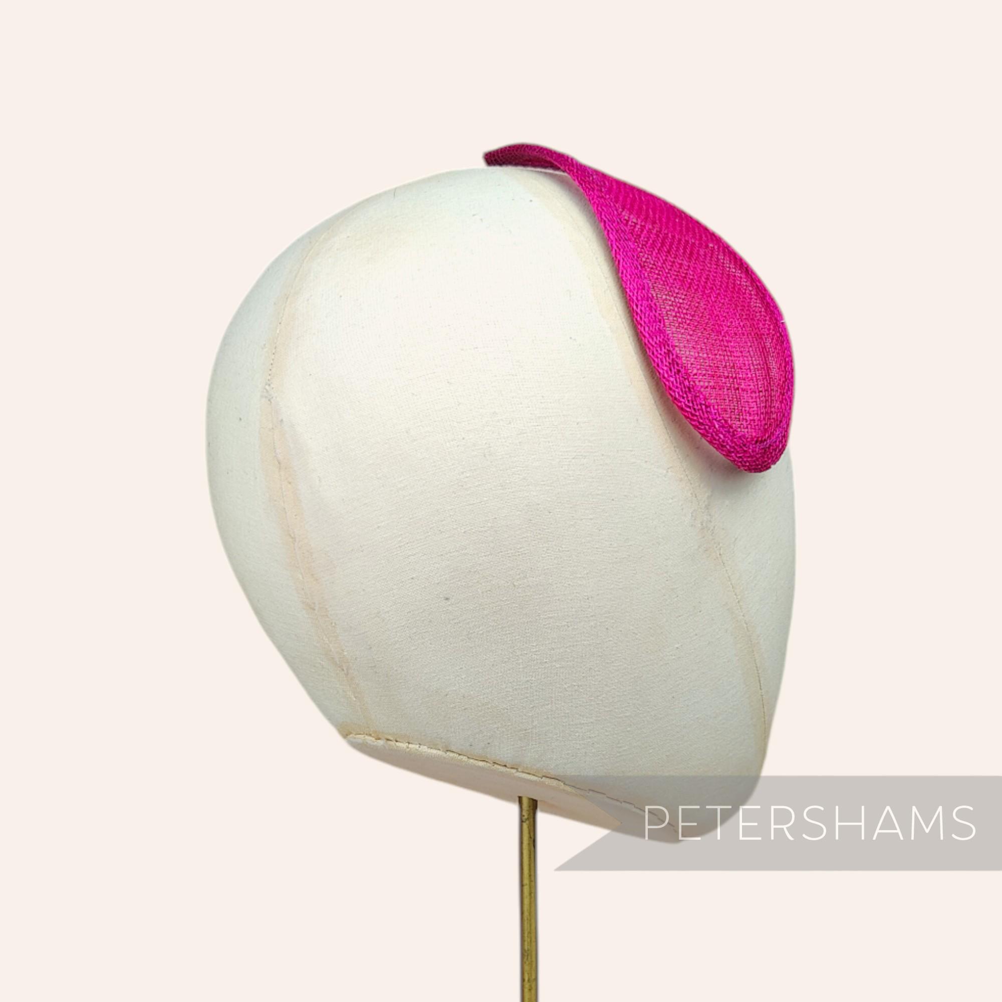 5184 White Teardrop Sinamay Hat Fascinator Base For Millinery Making 17.25 main image 4