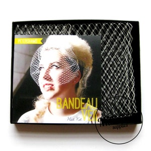DIY Hat Kit Make your own Bridal Bandeau Veil Includes detailed instructions and materials 23 colours image 2