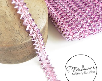 Vintage Metallic Faux Stud Trim - Pink