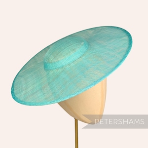 Warenkorb-Rad Sinamay Fascinator-Hutbasis für Hutmacherkunst & Hutmacher - Aqua