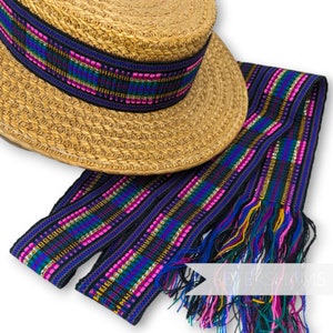 5cm Wide Woven Wool Millinery Hat Banding with Lurex for Millinery - 2m- Design 16