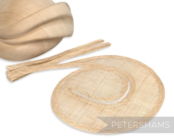 Natural Sinamay Swirl - Make an Instant Fascinator for Hat Making & Millinery