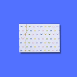 Butterfly Wrapping Paper- Baby Girl Gift Wrapping- Wrapping Paper for Baby Shower- Little Butterfly Gift Wrap