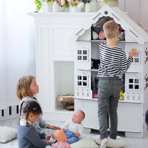 DIY dollhouse cardboard | Life size dollhouse | doll stand