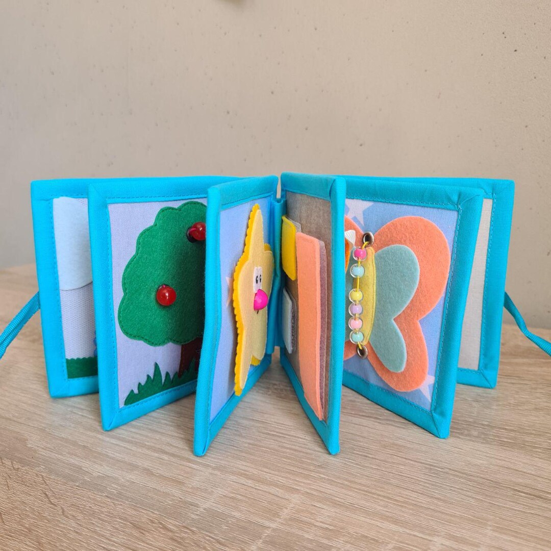 Handmade Sensory Book for Toddler Development Montessori Book | Quiet ...