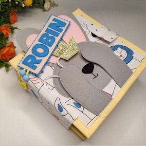Custom Quiet Book for Toddlers, Interactive Sensory Felt Toy 1 to 5 years, First Birthday Gift