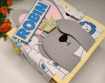 Custom Quiet Book for Toddlers, Interactive Sensory Felt Toy 1 to 5 years, First Birthday Gift