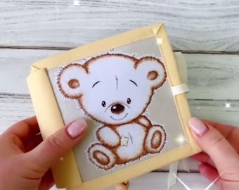 Mini Sensory Book for Toddler | Development Montessori Book | Quiet Book | Busy Book for Children Autism | Toddler Gift | 1-Year-Old Gift