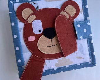 Handmade Sensory Book for Toddler Development Montessori Book | Quiet Book | Busy Book for Children Autism | Toddler Gift | 1-Year-Old Gift