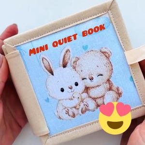 Handmade Sensory Book for Toddler Development Montessori Book | Quiet Book | Busy Book for Children Autism | Toddler Gift | 1-Year-Old Gift