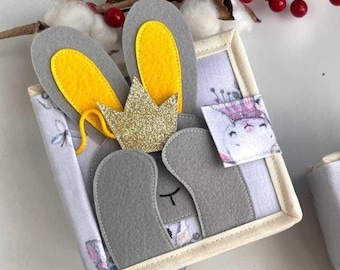 Custom Quiet Book for Toddlers, Interactive Sensory Felt Toy 1 to 3 years, First Birthday Gift