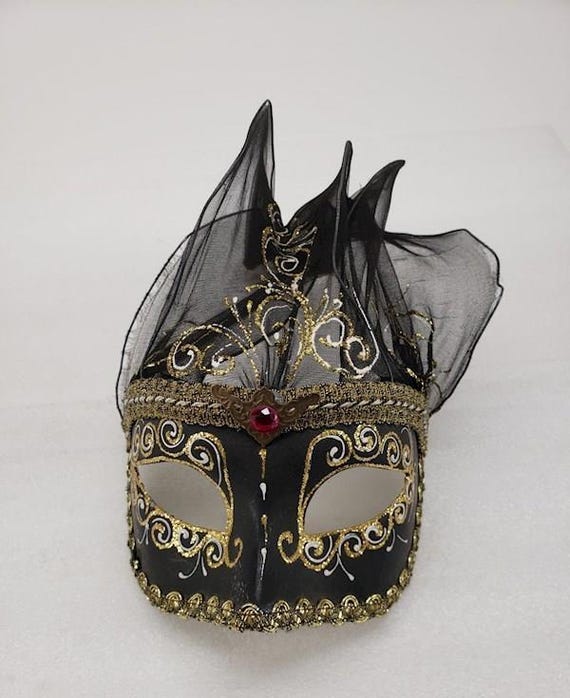 Hand Painted in Italy Masquerade Ball Mask The long-awaited return. Our original hand-painted Venetian  main image 4