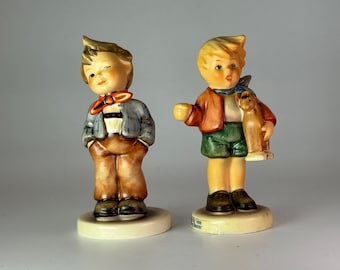 Paire de figurines Goebel Hummel vintage - « Scamp » et « I'll Show You » - Allemagne