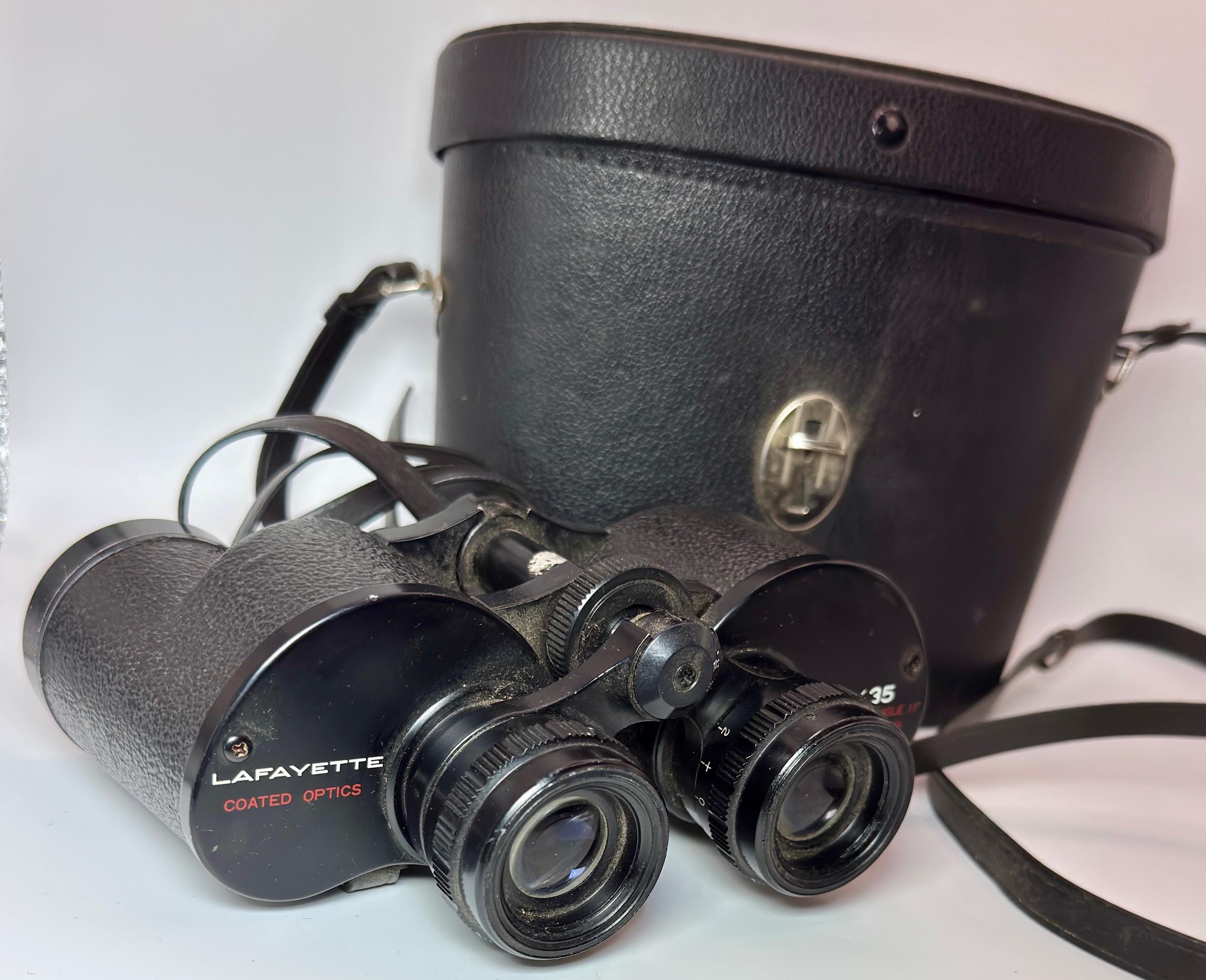 Lafayette 7x35 Wide Angle Vintage Binoculars Coated Optics With