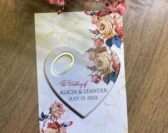 Personalized Wedding Favors Bottle Opener Magnet, Custom Fridge Bottle Opener, Wedding Party Favor Guests, Bridal Shower Favor, Baby Showers