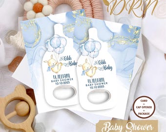 Customized Baby Shower Bottle Opener Magnet, Birthday Baptism Favors