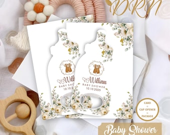 150 pcs Customized Baby Shower Gift Magnet, Cap Opener, Birthday or Baptism Event, Baby Shower Bottle Opener, Baby Shower