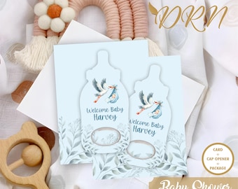 Personalized Baby Shower Bottle Opener Magnet - Personalized Baby Shower Bottle Opener Magnet,Baby Shower Party Favors, pcs.