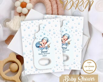 Personalized Baby Shower Bottle Opener Magnet - Personalized Baby Shower Bottle Opener Magnet,Baby Shower Party Favors, pcs.