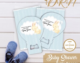 Personalized Favors - Baby Shower Bottle Opener Magnet, Personalized Bottle Opener Magnet For Baby Shower Favors or 1st Birthday Gifts