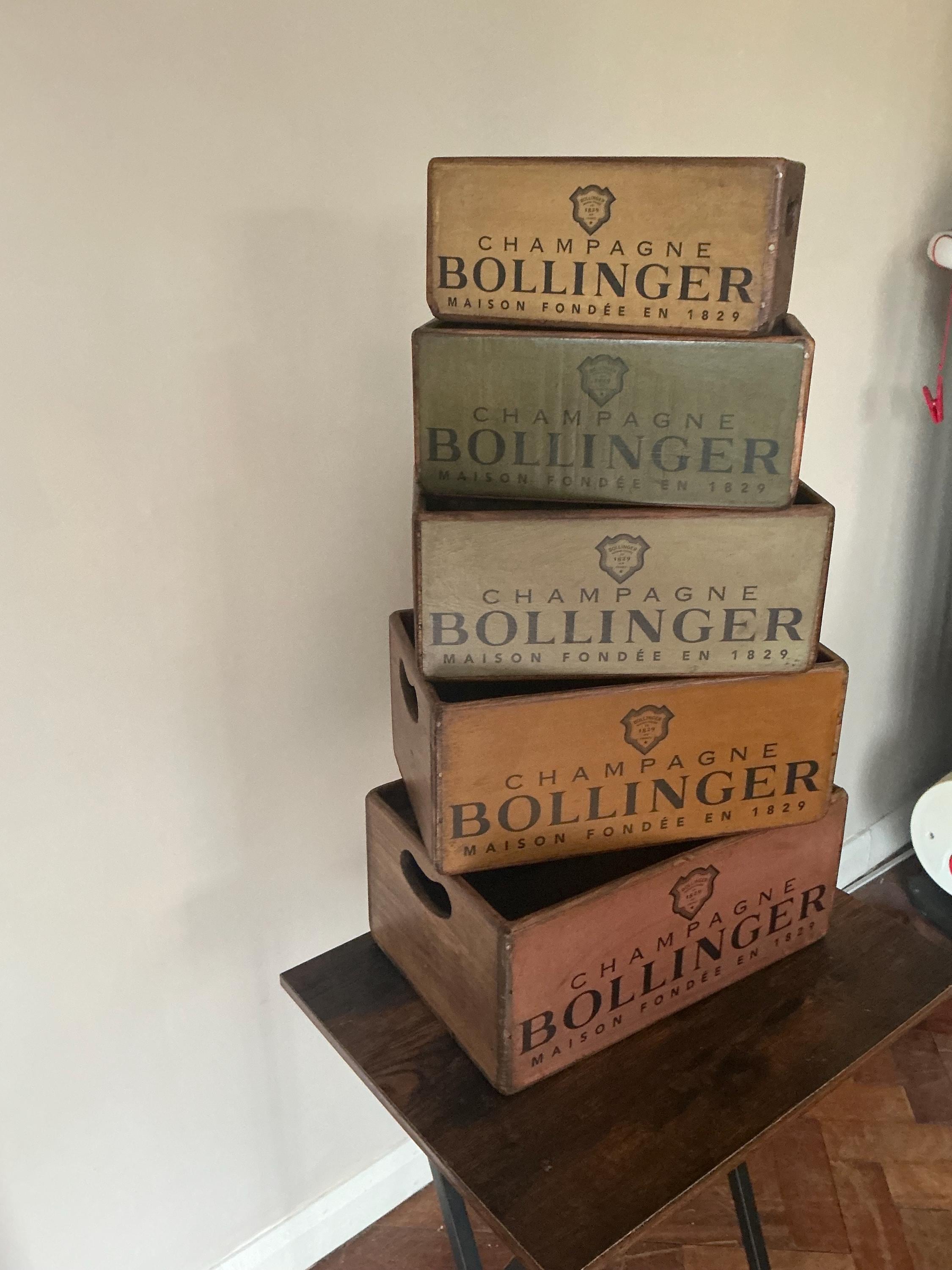 Champagne Bollinger Vintage Style Wooden Storage Box - Etsy UK
