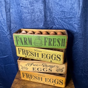 rustic 12 egg box