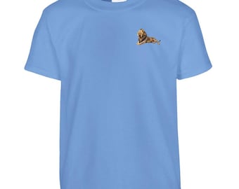 African Lion kids t-shirt, animal t-shirt, small accent print