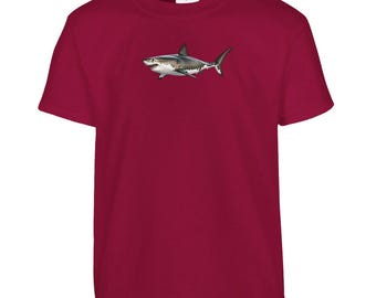 Weißer Hai Kinder T-Shirt, Tier T-Shirt