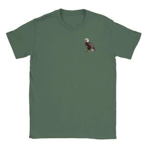 Bald Eagle adult t-shirt, animal t-shirt, small accent print
