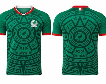 Custom Mexico Soccer Jersey | Personalized Football Shirt | Add Any Name & Number