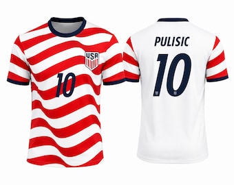 アメリカ代表ホームサッカーユニフォーム #10 | 大人用＆子供用サッカーシャツ | サッカーファンへのギフト