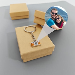 Custom Photo Keyring,Personalized Picture Keychain,Photo Inside Projection Keychain,Birthday,Anniversary Gift for Her,Christmas Day Gift