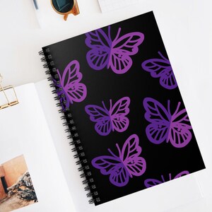 Butterfly Notebook, Butterfly Journal, Nature Journal, Gift for her, Notebook for Students