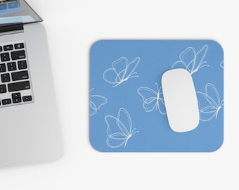 Butterfly Mouse Pad, Work Station Decor, Perfect Gift for Nature Lovers, Office Supplies, Desk Accessories