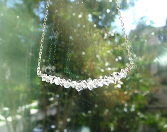 Herkimer Diamonds Modern Necklace Sterling Silver