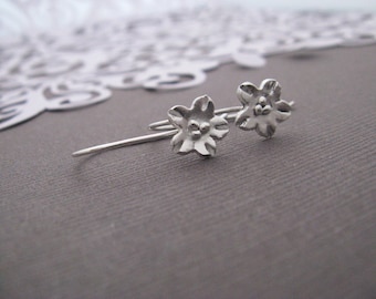 Cherry Blossom Fine Silver  Hooks