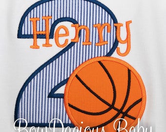 Birthday Boy Basketball T-Shirt, Custom Age Birthday Shirt, Basketball Birthday Tee, Sports Birthday Shirt, Custom, ANY AGE/COLORS