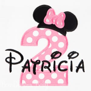 Minnie Mouse Birthday Number Shirt, Minnie Birthday Shirt, Minnie Mouse Birthday Shirt, Custom Minnie Mouse Birthday Shirt, Personalized