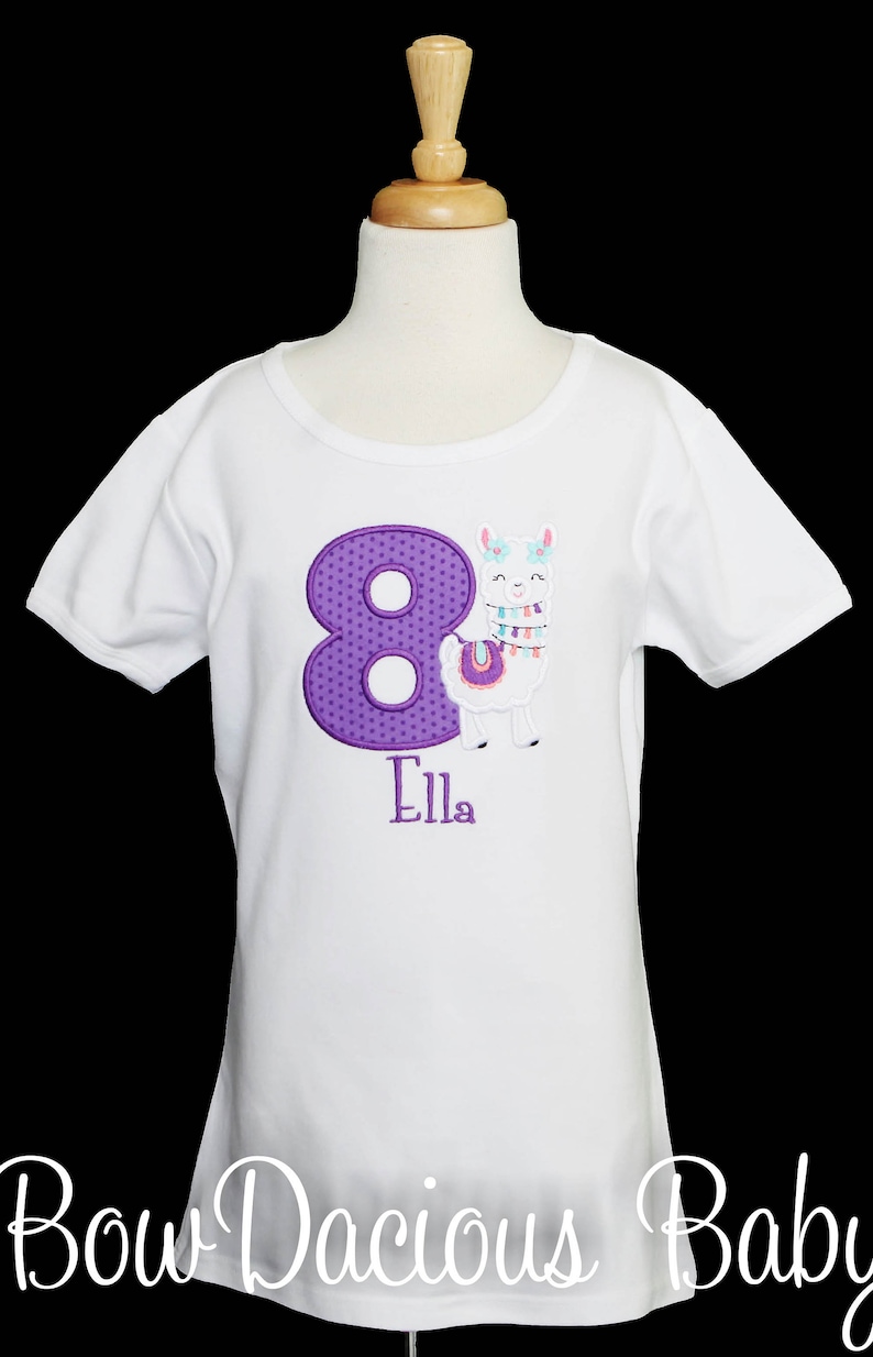Boho Birthday Girl Birthday Outfit Llama Birthday Party Custom 1st 2nd 3rd Any Age Llama Birthday Shirt