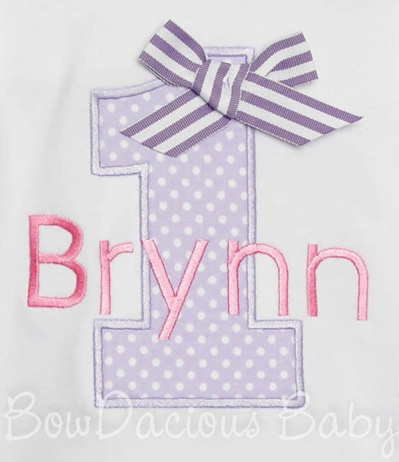 Birthday Shirt, Personalized Birthday Shirt, First Birthday Shirt, Girls Birthday Shirt, 1st Birthday, Birthday Number Shirt, Bow Birthday Il_570xn
