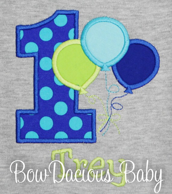 Birthday Boy Balloon Outfit, Personalized First Birthday Balloons Bodysuit or Shirt, Birthday Celebration Cake Smash, ANY AGE/COLORS Il_570xn