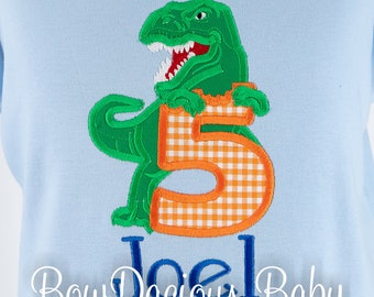 Boys T Rex Birthday Shirts, T Rex Birthday Tee, Birthday Boy Outfit, Dinosaur Birthday Party, CUSTOM, YOU PICK