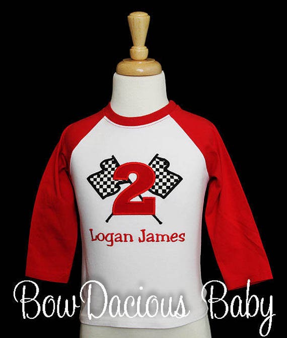 Checkered Flag Birthday Shirt, Race Car Birthday Shirt, Boys Checkered Flag Birthday Shirt, Boys Race Car Birthday Shirt, Custom Boys Shirt Il_570xn