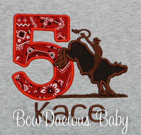 Bull Rider Birthday Shirt, Bull Riding, Rodeo Birthday Shirt, Custom, ANY AGE/COLORS Il_570xn
