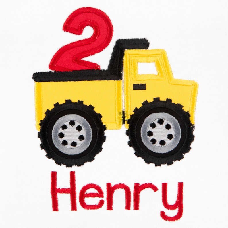 Boy's Dump Truck Birthday Shirt Under Construction Etsy